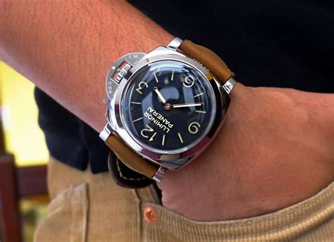 panerai red strap wrist shot|Hands.